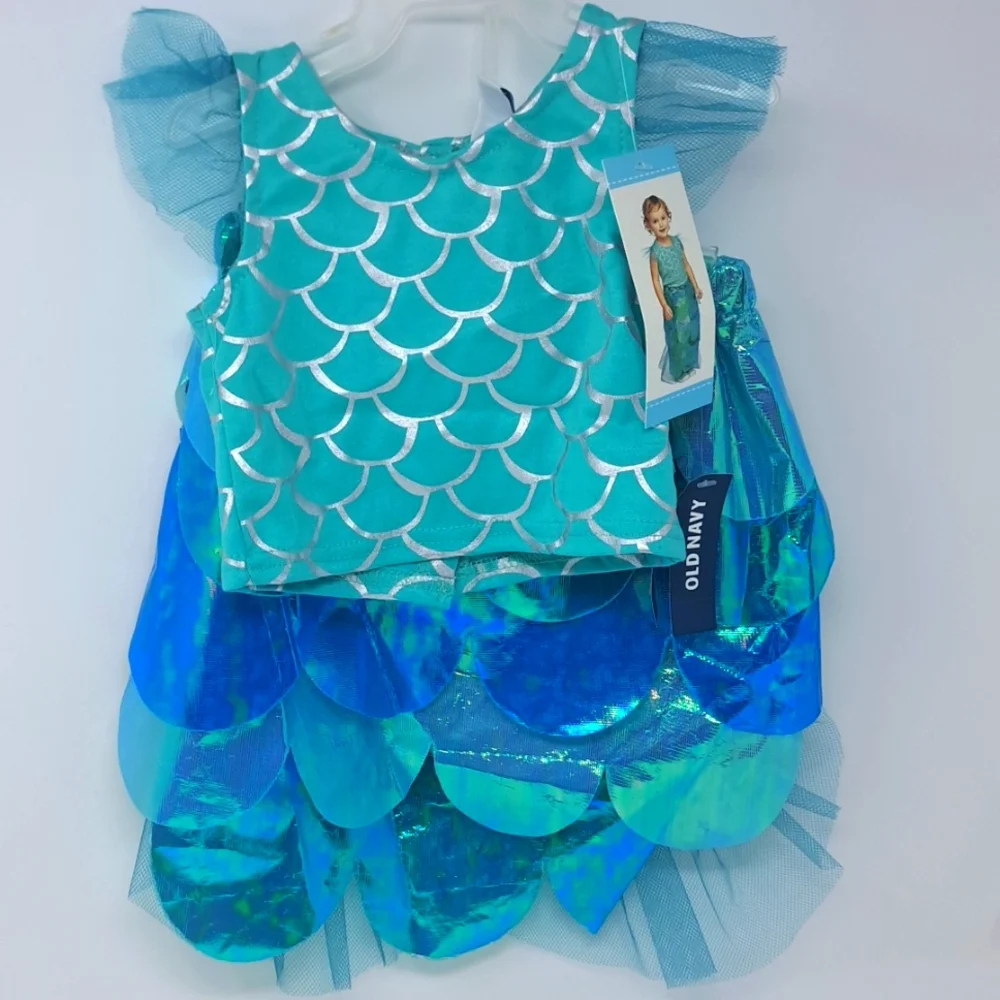 Old Navy New with tags 2pc Infant‎ Mermaid Costume Size 0-6M & 6-12M Months